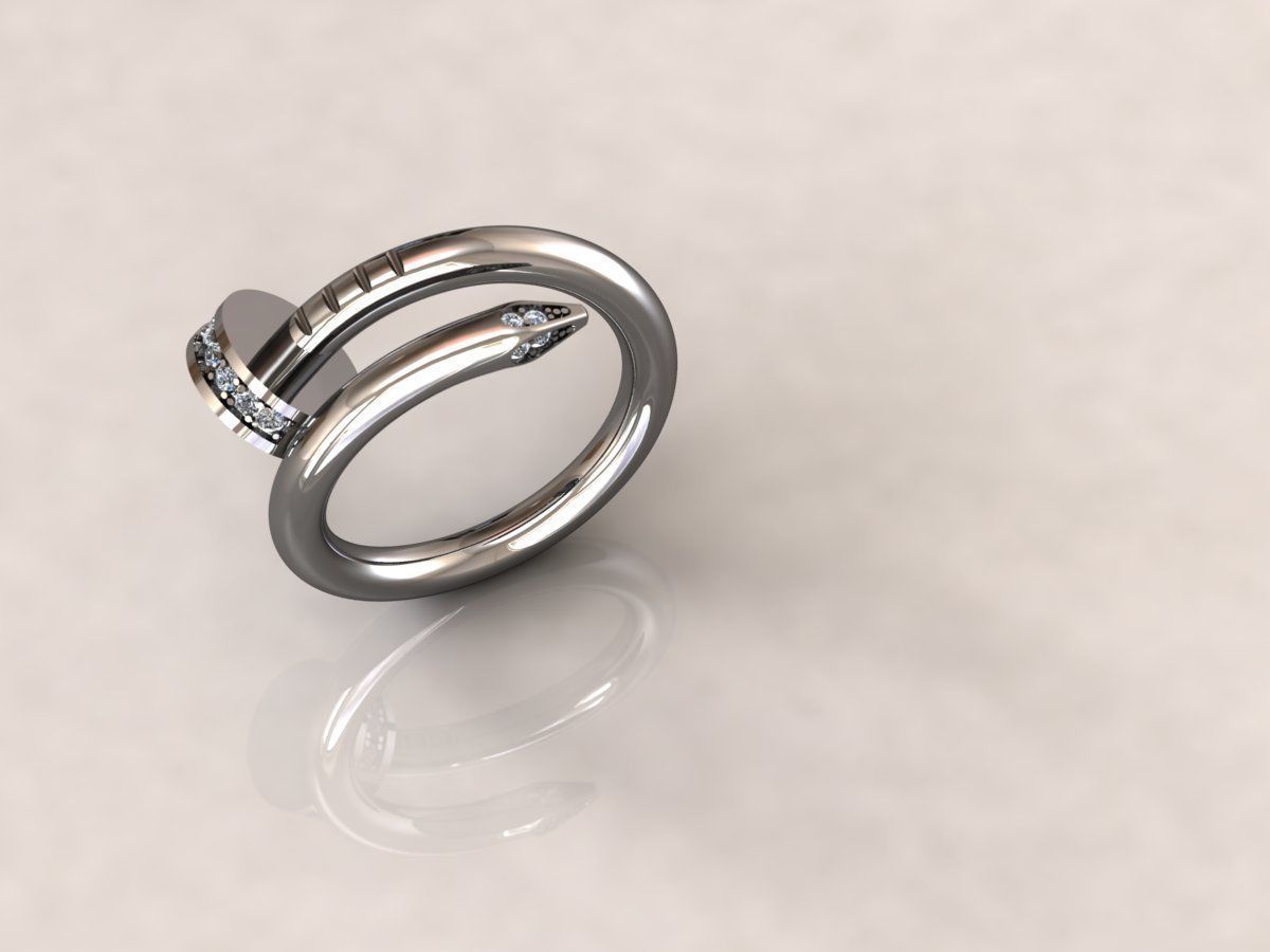 Juste Un Clou RING 1 3D print model_1