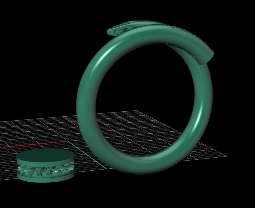 Juste Un Clou RING 1 3D print model_12