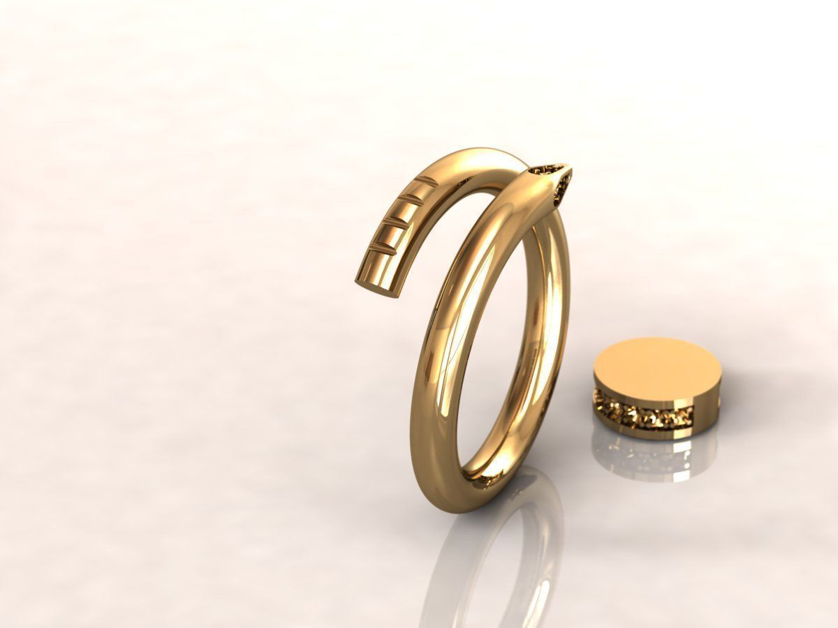 Juste Un Clou RING 1 3D print model_16