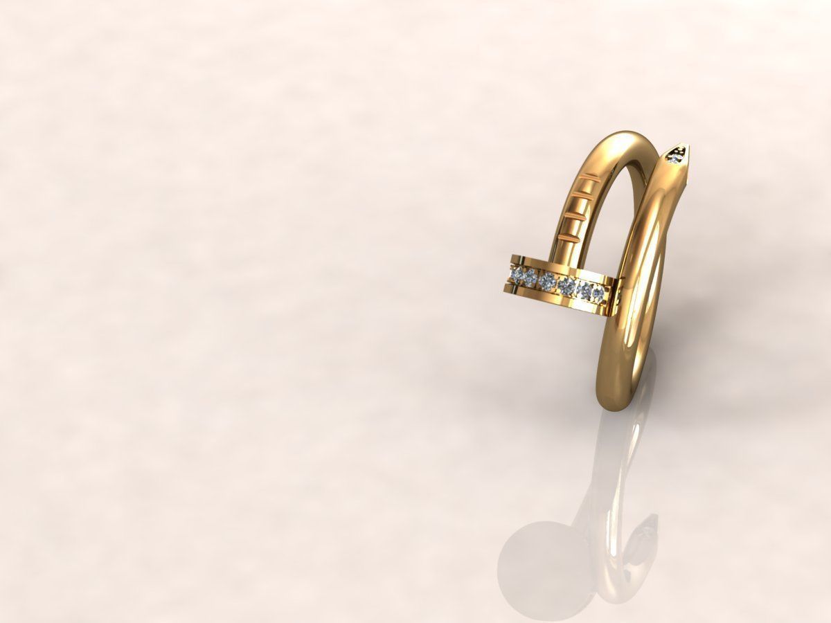 Juste Un Clou RING 1 3D print model_4