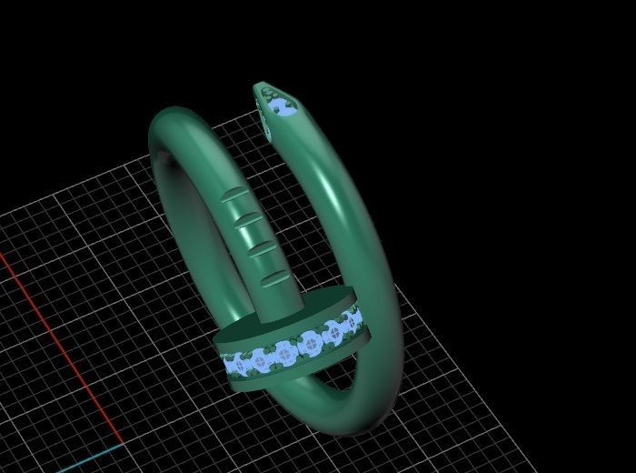Juste Un Clou RING 1 3D print model_9