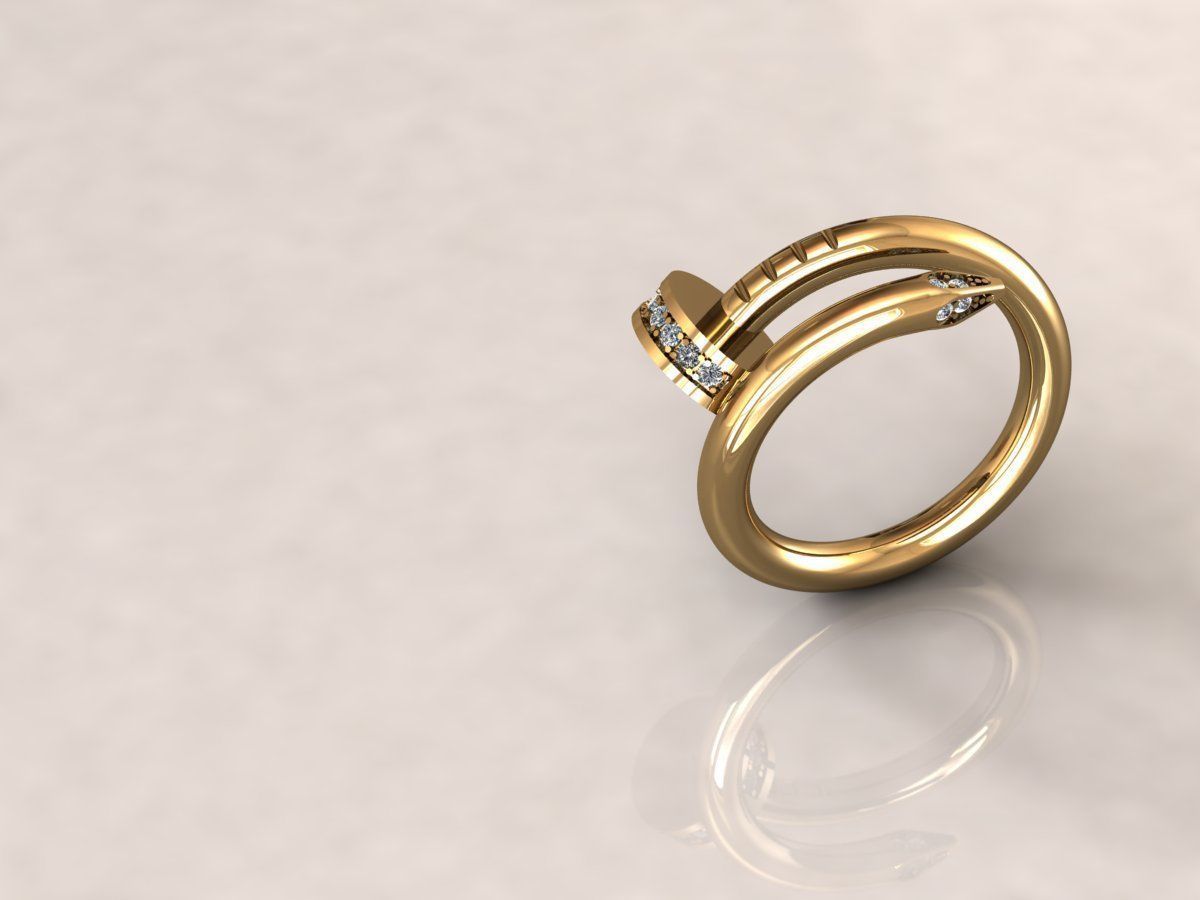 Juste Un Clou RING 1 3D print model_3