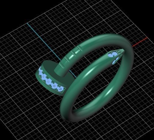 Juste Un Clou RING 1 3D print model_6