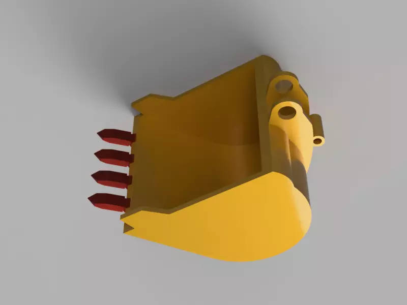 Excavator Bucket 3D print model