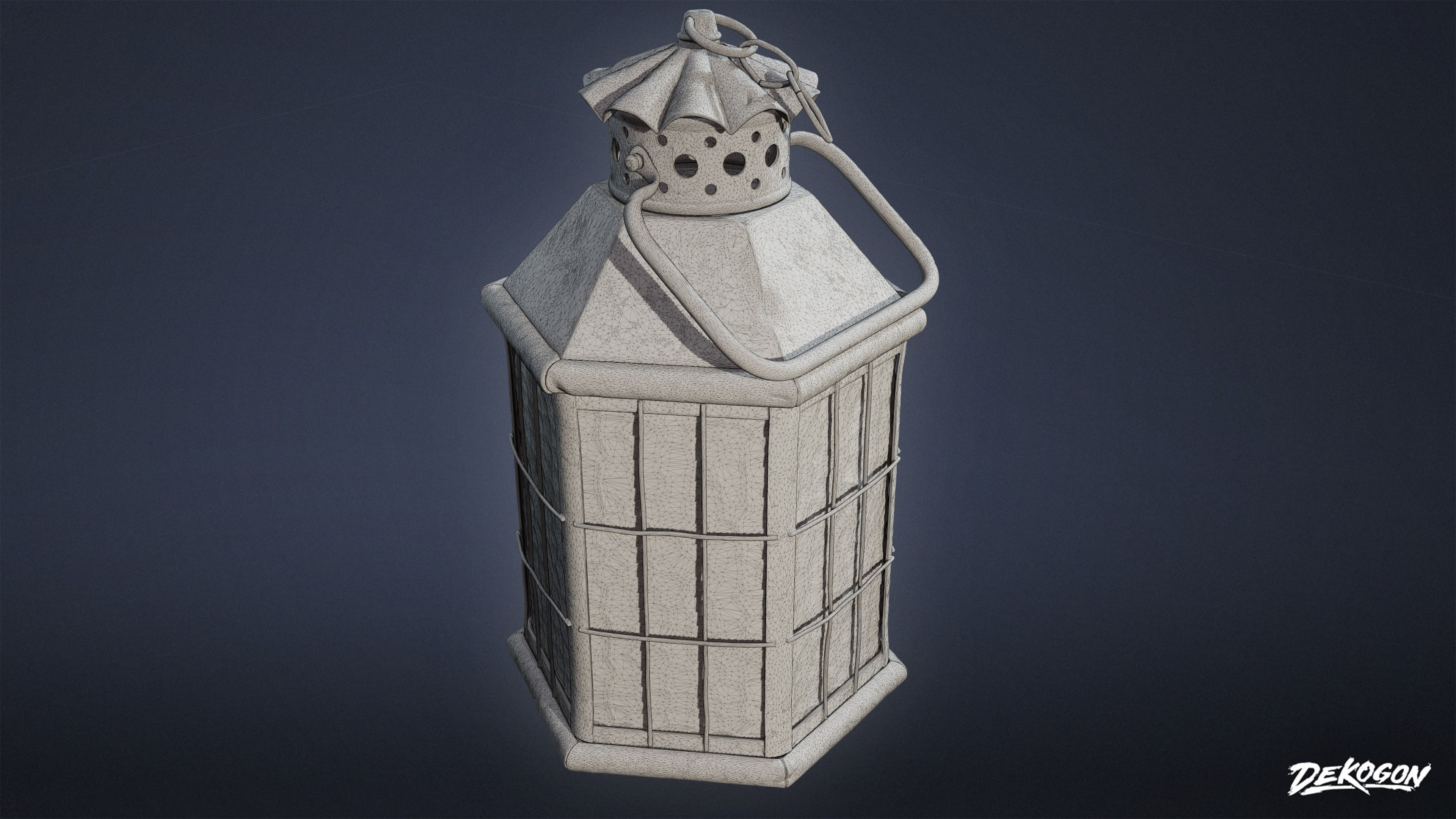 PIRATES - Large Lantern 01 - NANITE 3D model_1