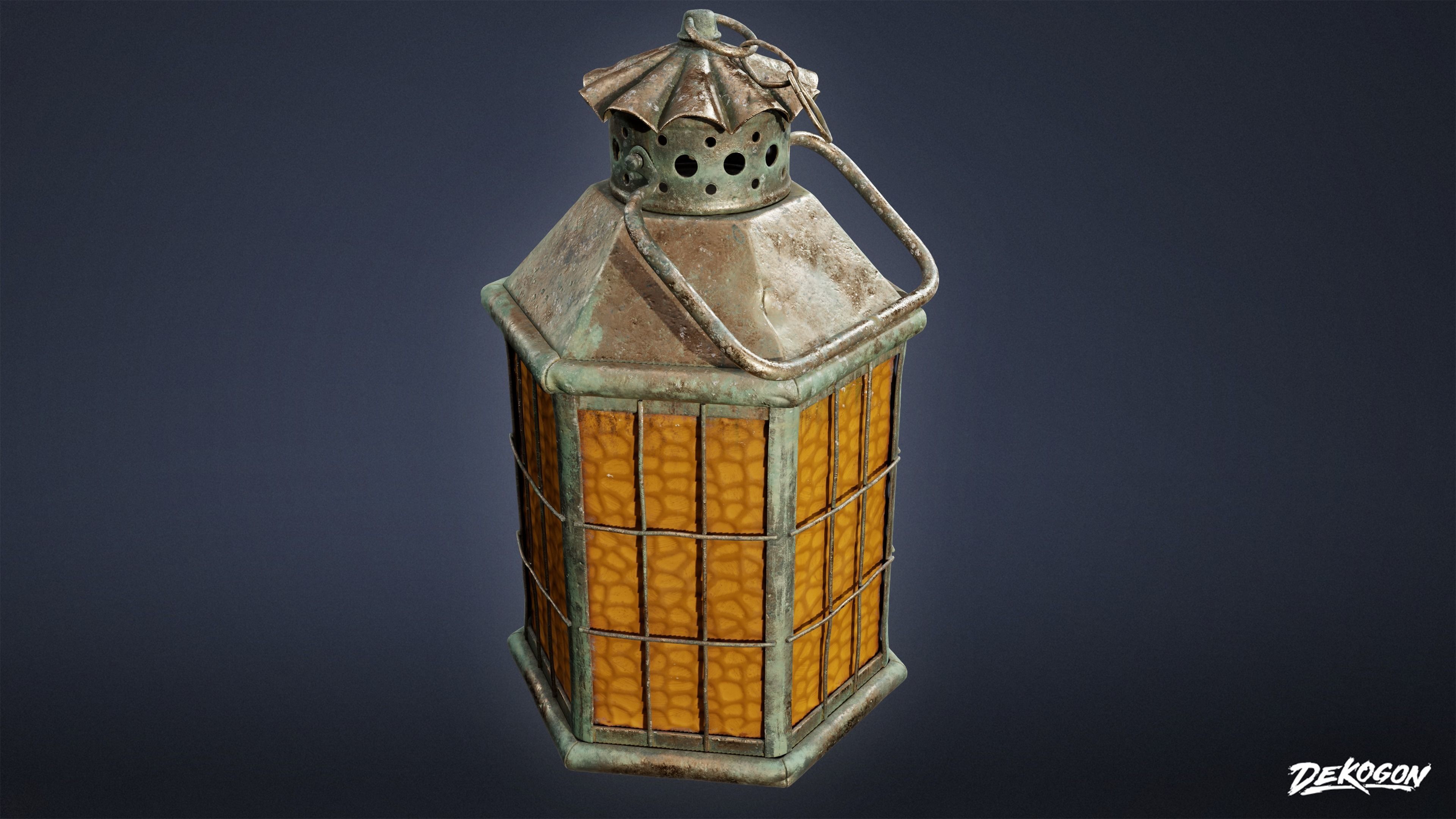 PIRATES - Large Lantern 01 - NANITE 3D model_6