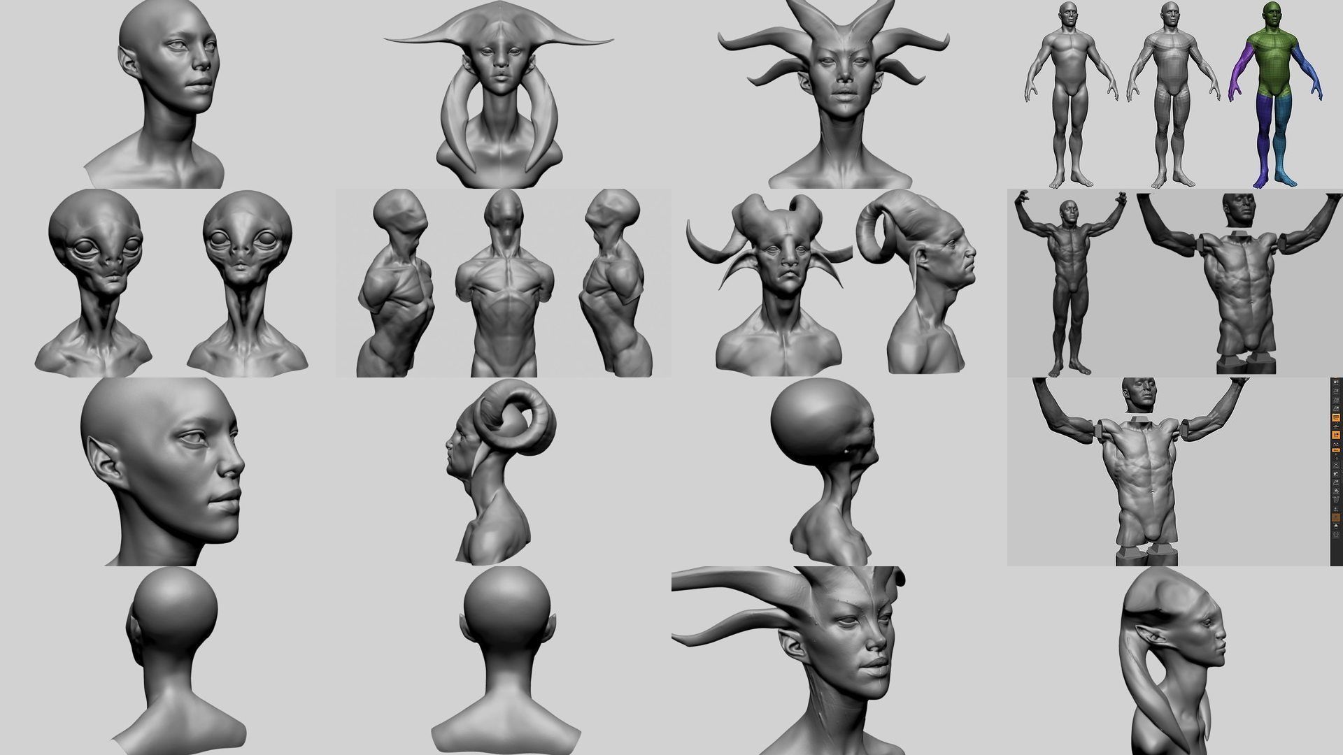 40 Character Models 3D Model Collection_3