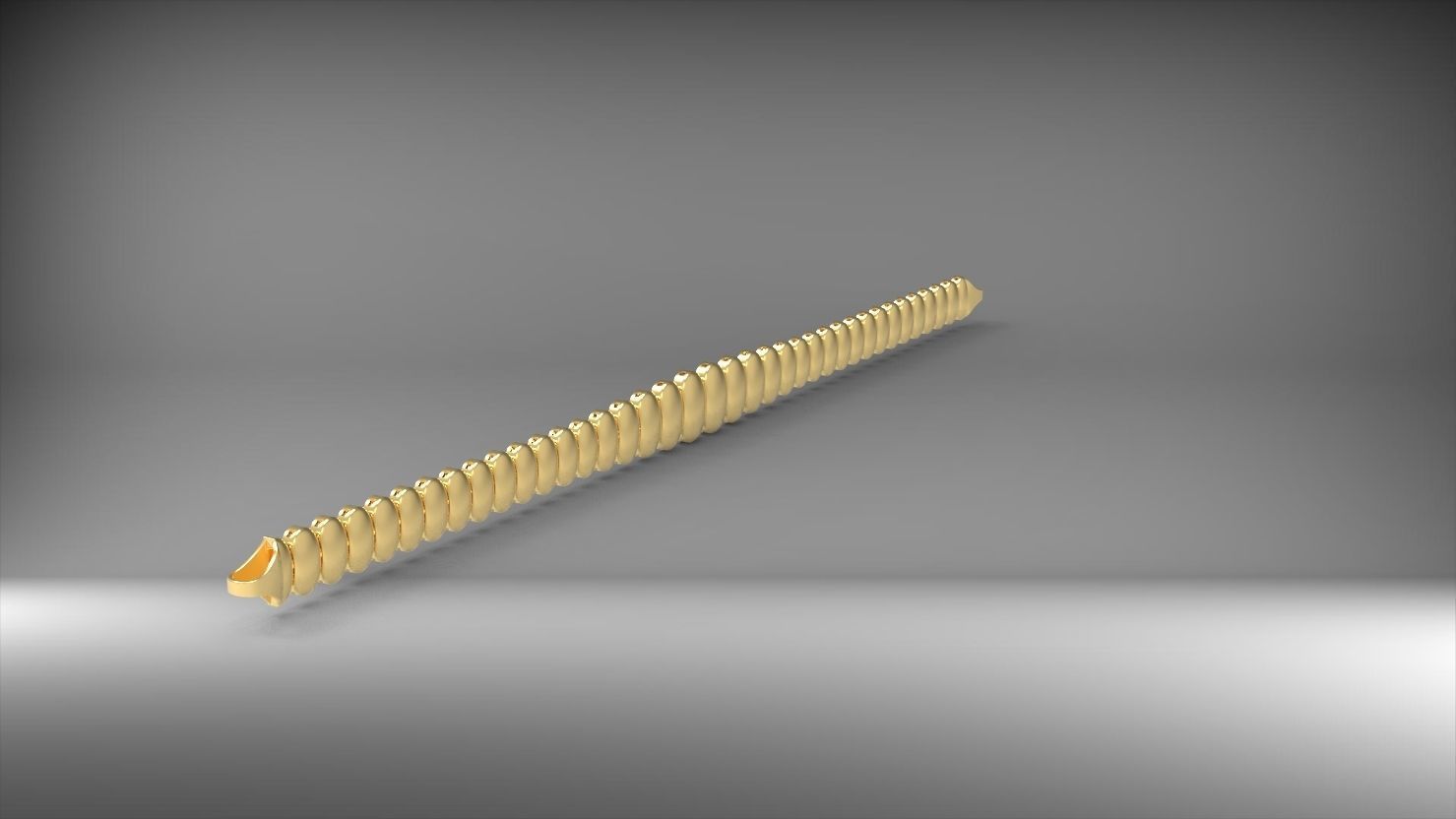 suzme elips 3d zincir bileklik 3D print model_4