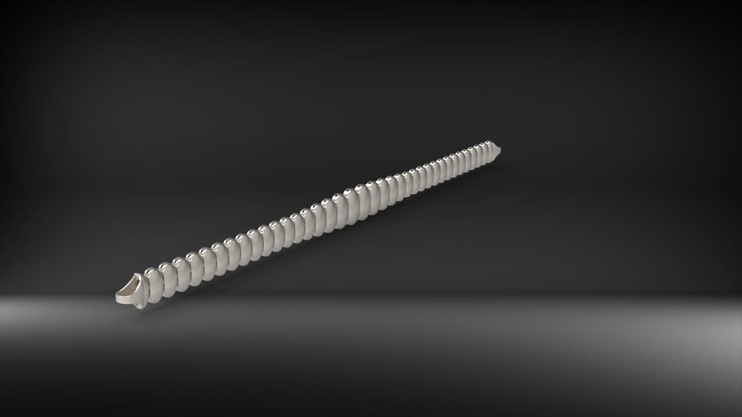 suzme elips 3d zincir bileklik 3D print model_3