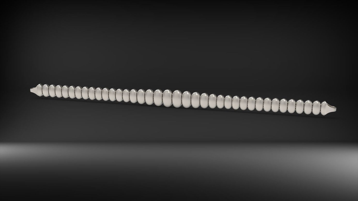 suzme elips 3d zincir bileklik 3D print model_10