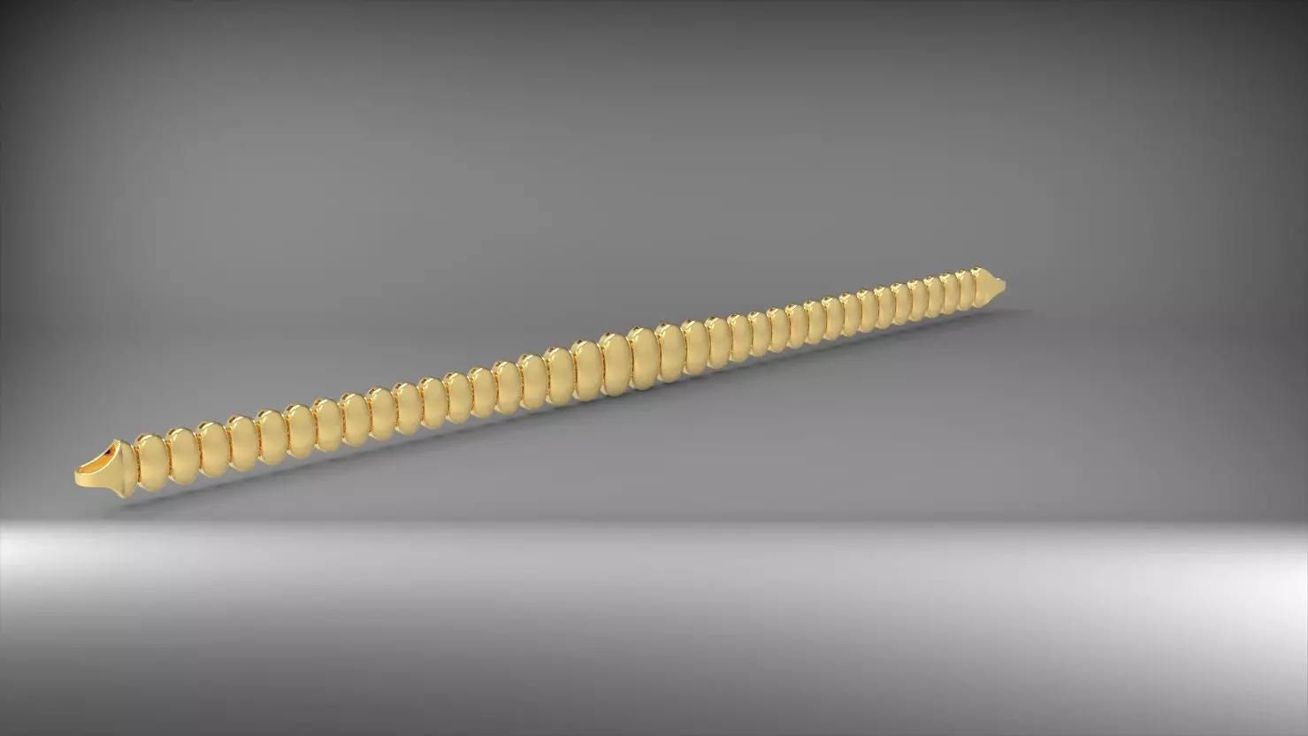 suzme elips 3d zincir bileklik 3D print model_0