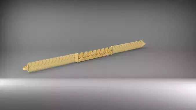 gurmetli 3d zincir bileklik