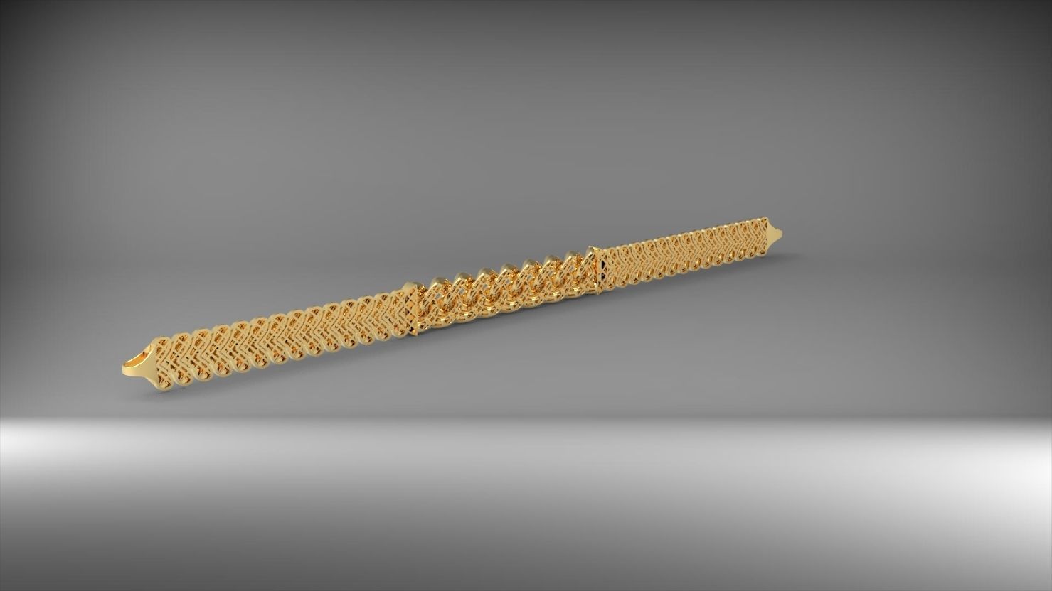 gurmetli 3d zincir bileklik 3D print model_2