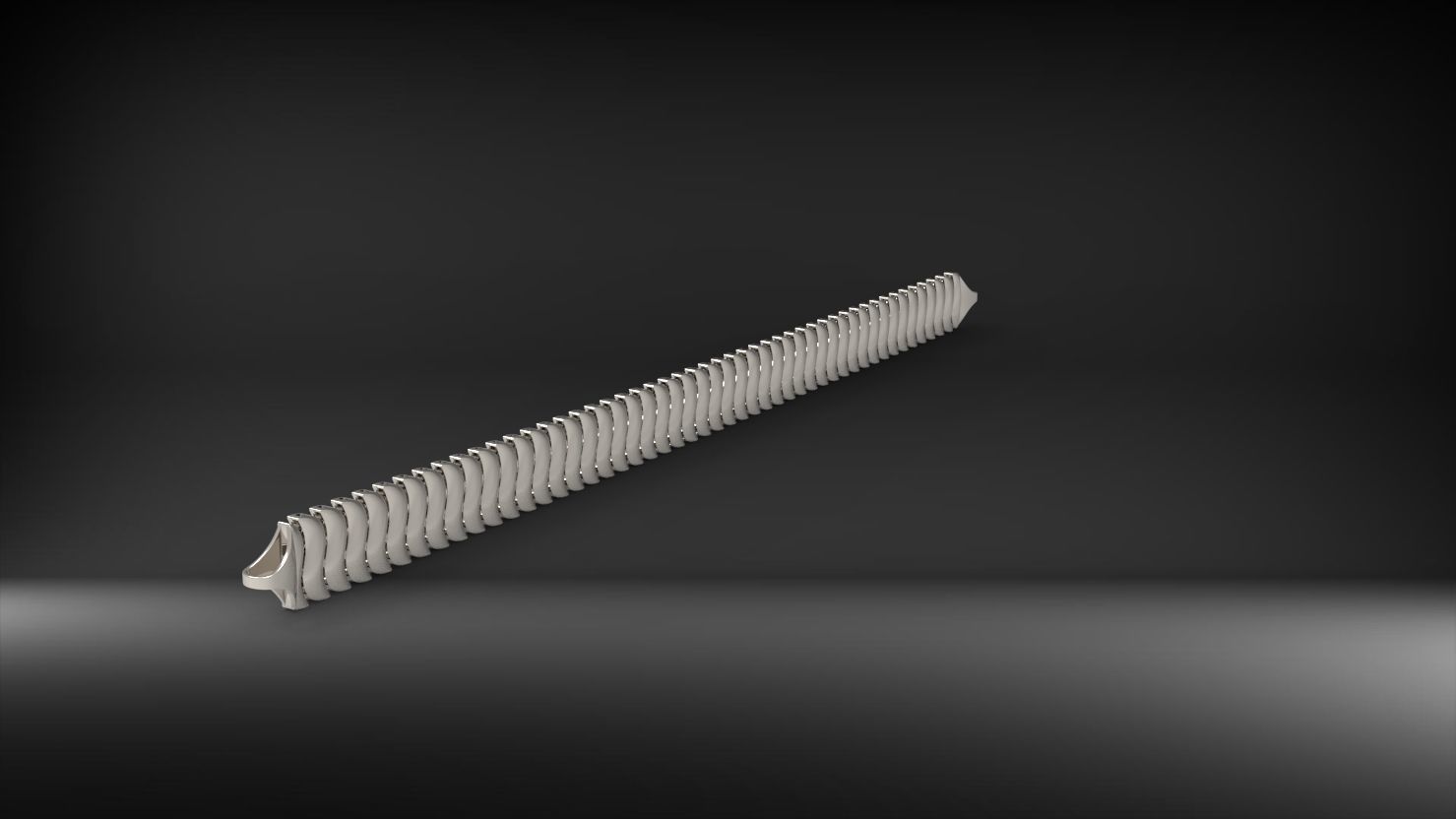 S seklinde 3d zincir bileklik 3D print model_16