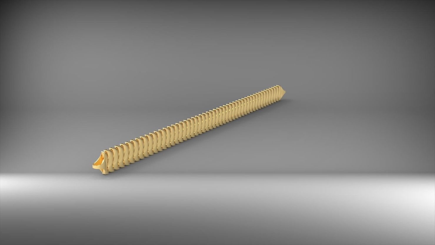 S seklinde 3d zincir bileklik 3D print model_18