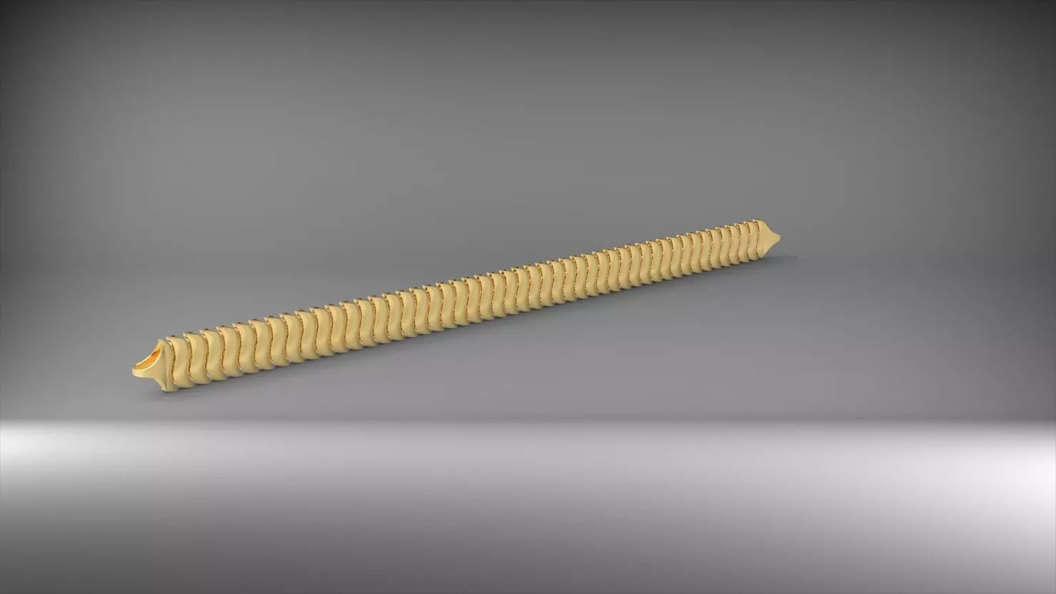 S seklinde 3d zincir bileklik 3D print model_0