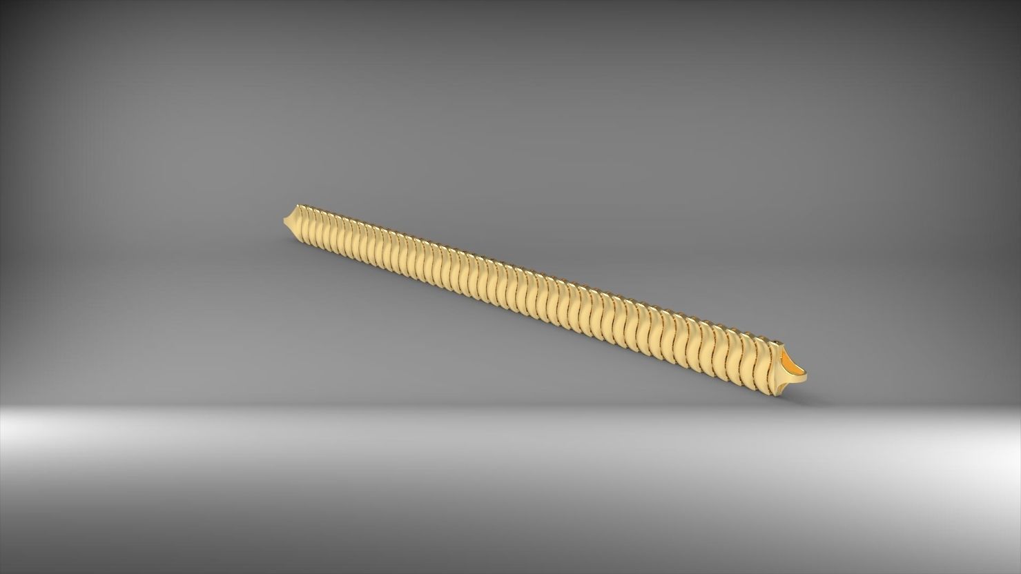 S seklinde 3d zincir bileklik 3D print model_8