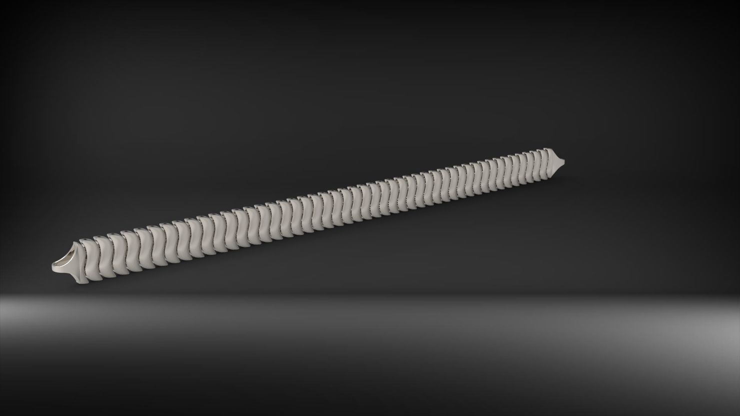 S seklinde 3d zincir bileklik 3D print model_19