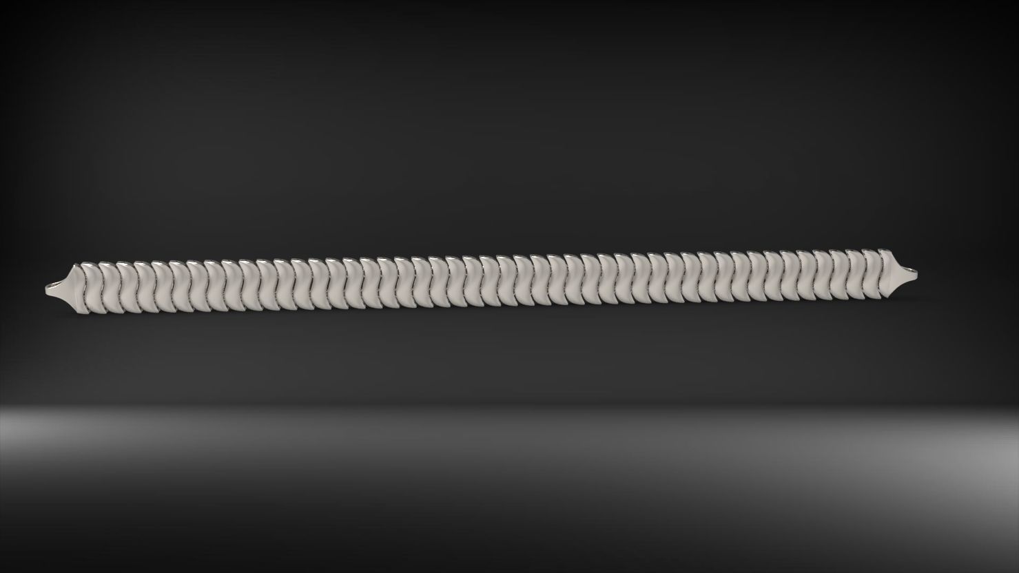 S seklinde 3d zincir bileklik 3D print model_6