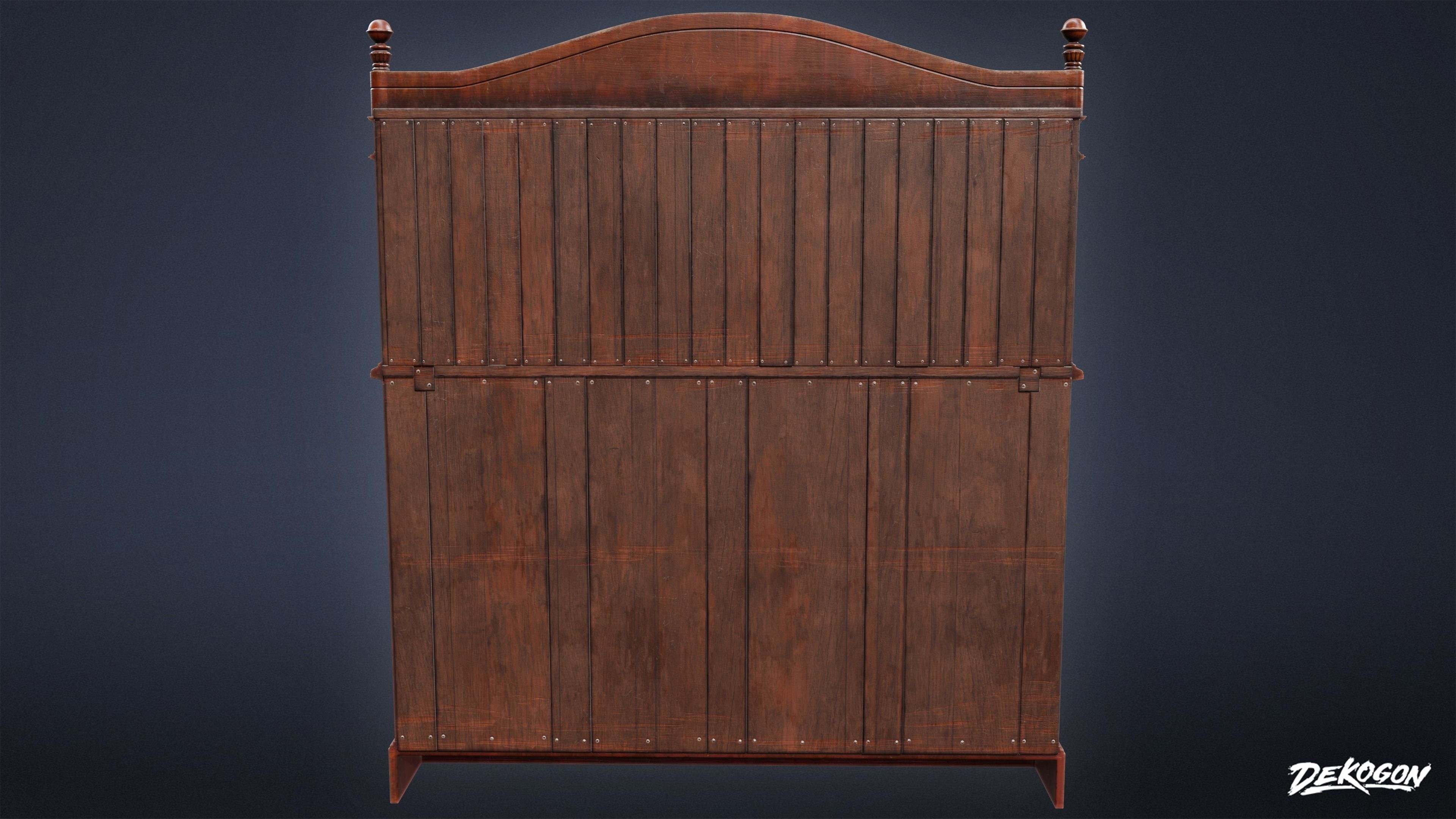 PIRATES - Sideboard 01 - NANITE AND LOW POLY Low-poly 3D model_20