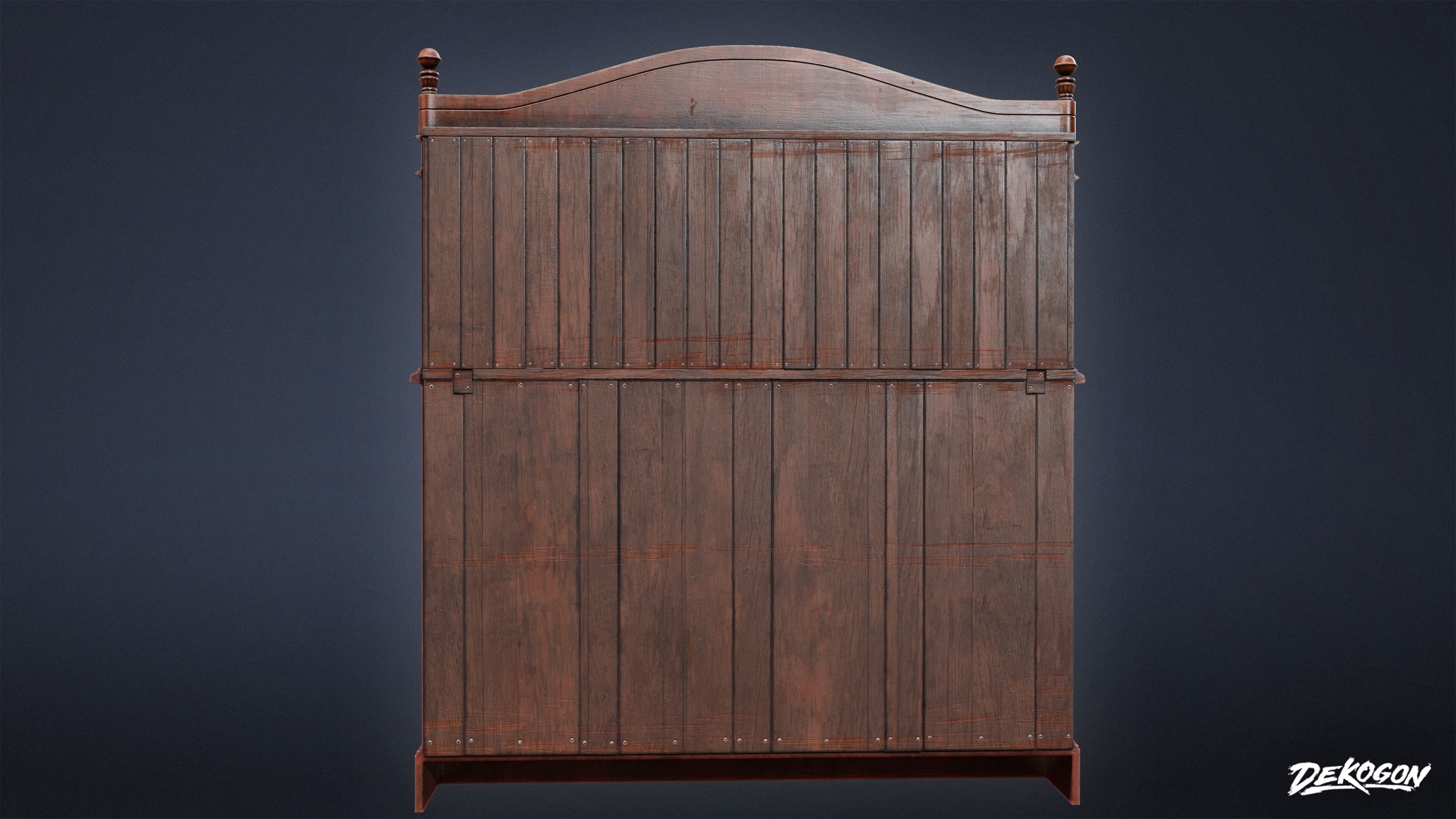 PIRATES - Sideboard 01 - NANITE AND LOW POLY Low-poly 3D model_4