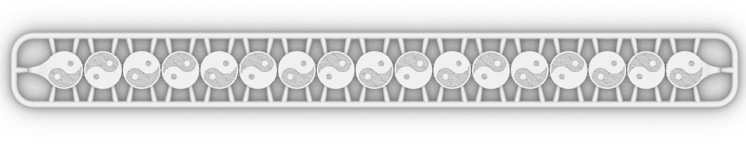 desenli yin ile yang 3d zincir bileklik 3D print model_18