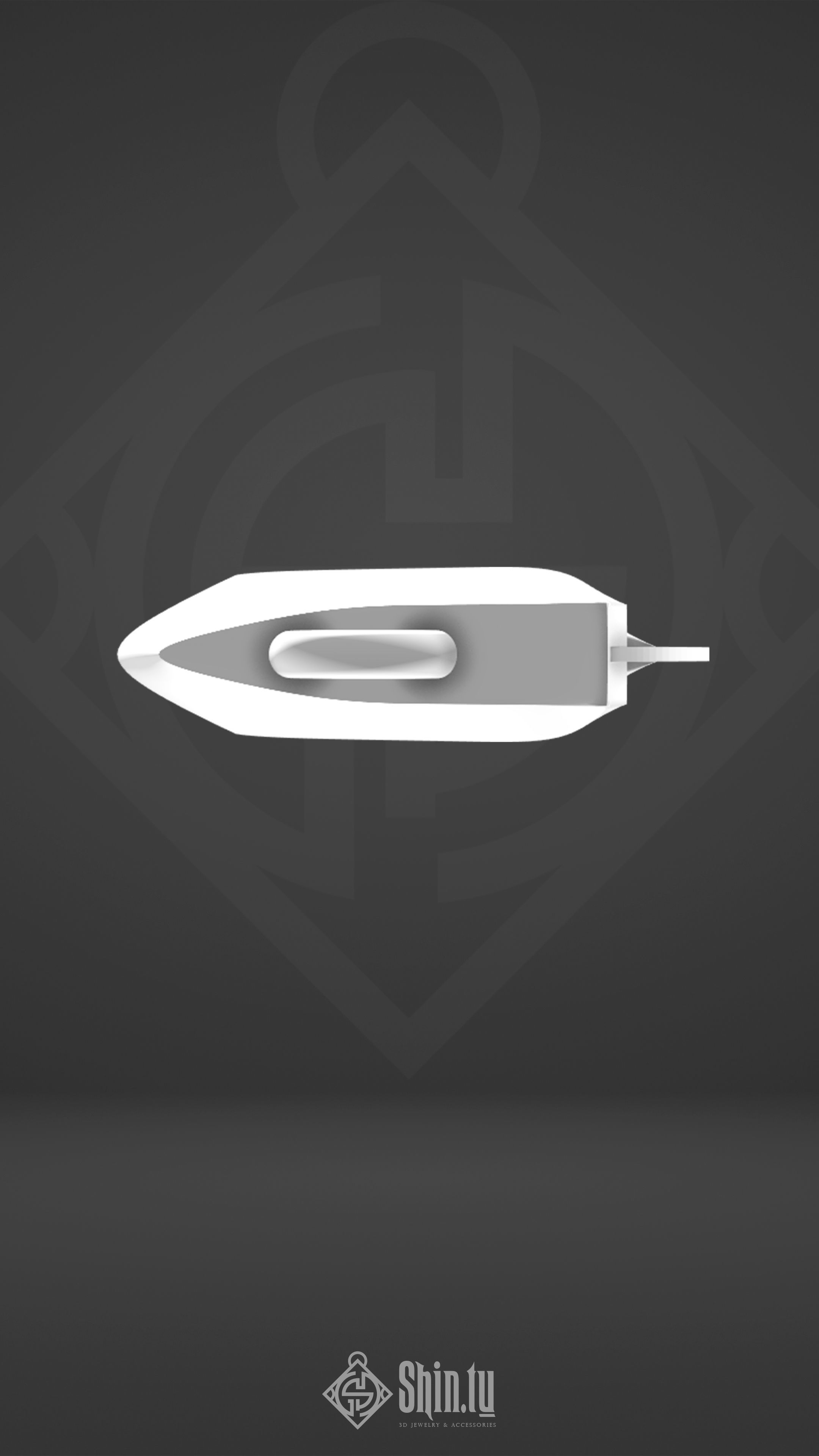 Maori Pendant Whale Tail 3D print model_7