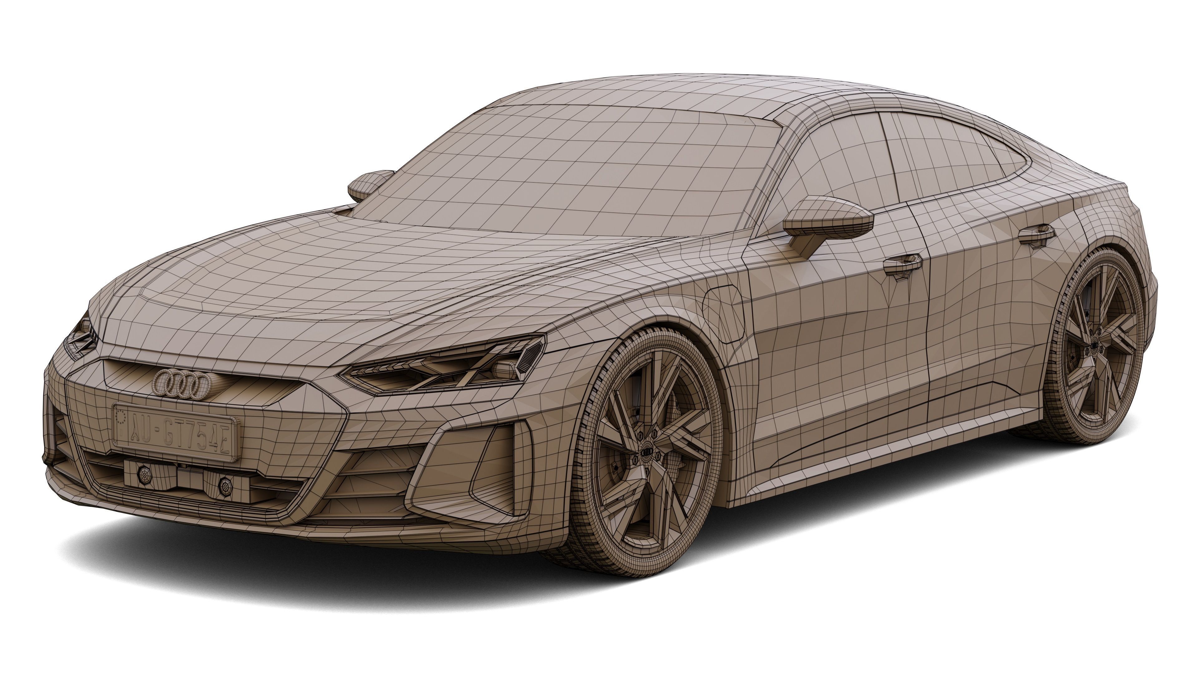 Audi e-tron GT 3D model_11