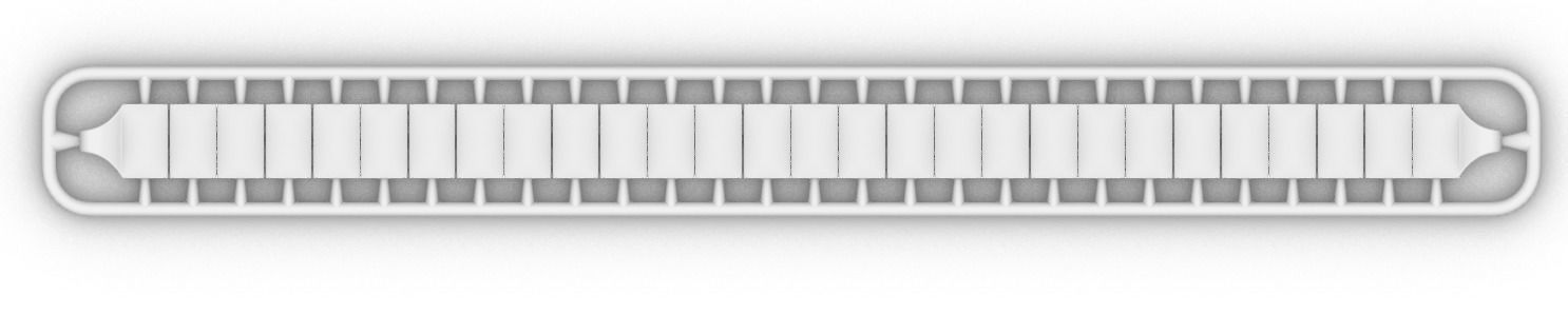 dikdortgen ve koseli 3d zincir bileklik 3D print model_1