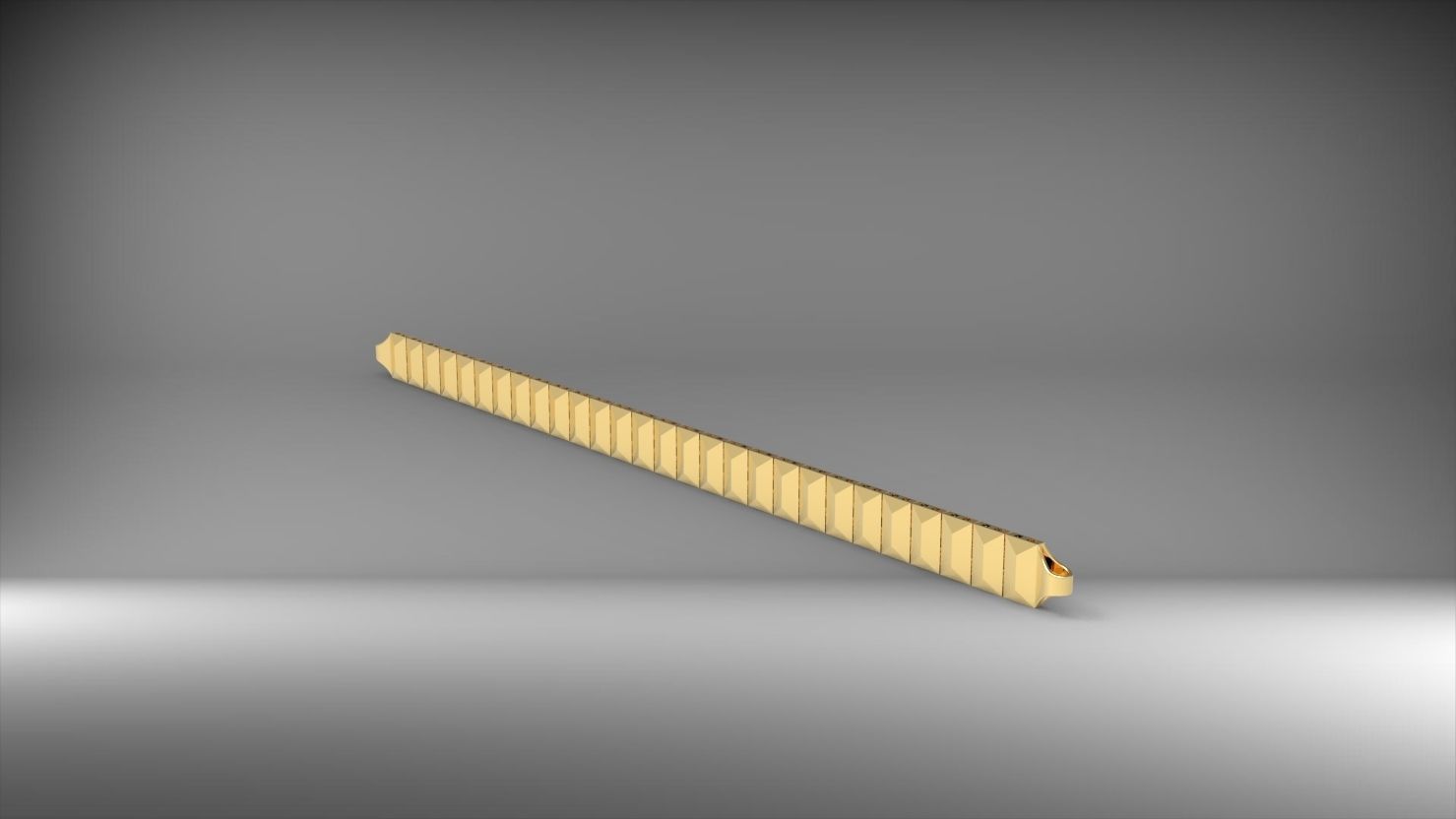 dikdortgen ve koseli 3d zincir bileklik 3D print model_5