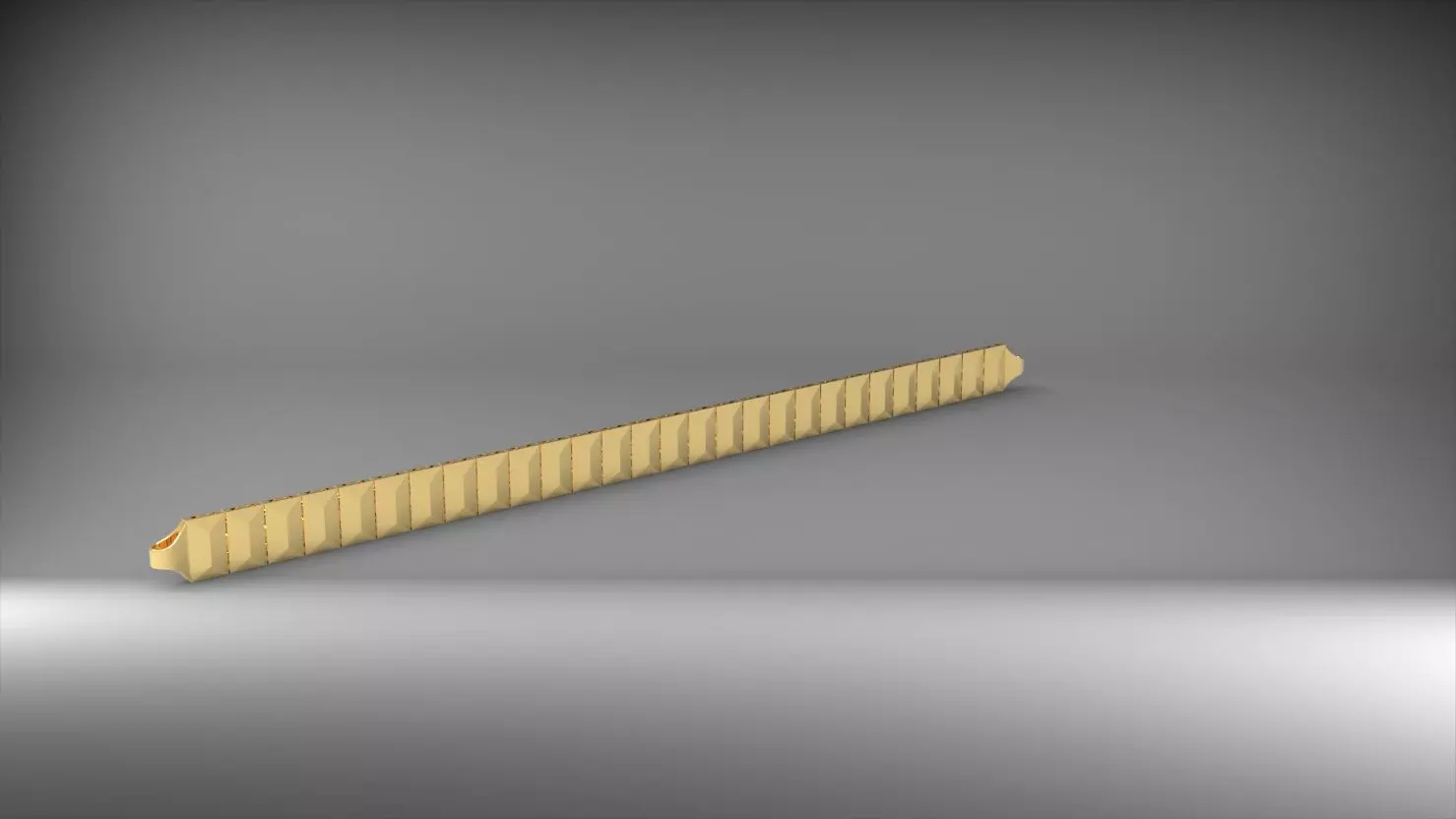 dikdortgen ve koseli 3d zincir bileklik 3D print model_0