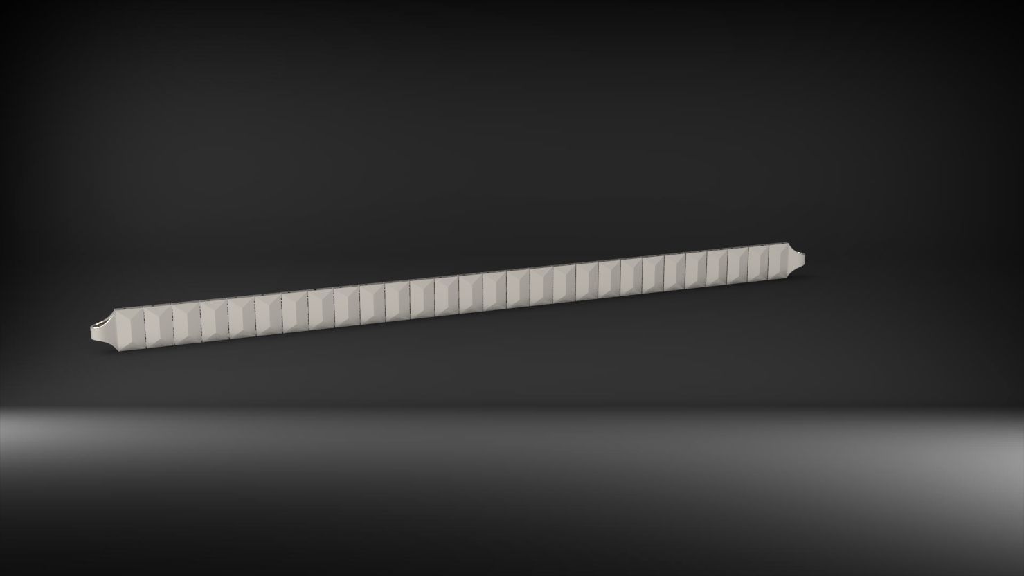 dikdortgen ve koseli 3d zincir bileklik 3D print model_17