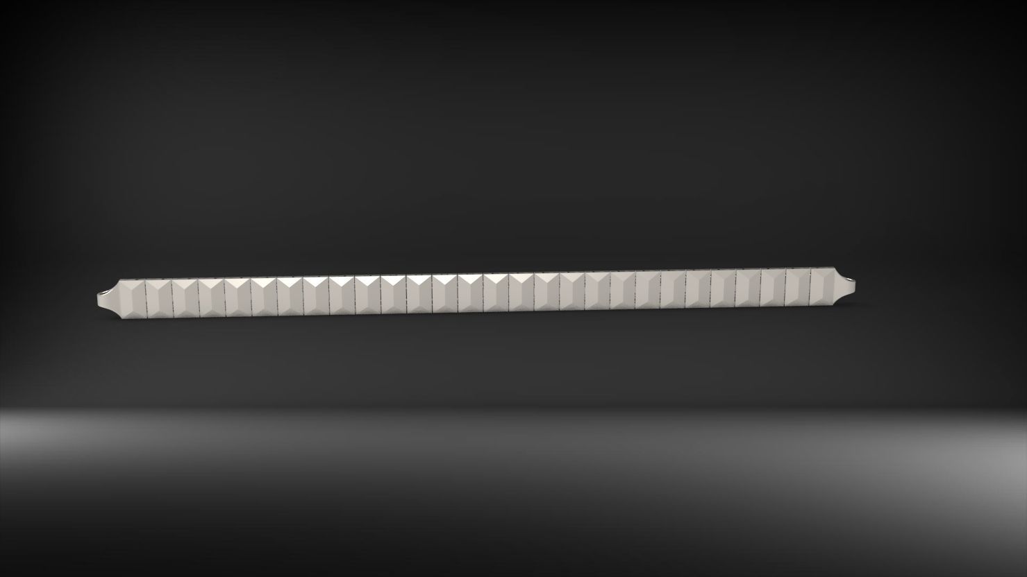 dikdortgen ve koseli 3d zincir bileklik 3D print model_3