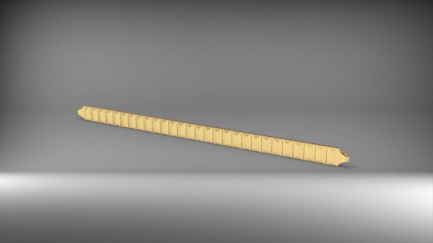 dikdortgen ve koseli 3d zincir bileklik 3D print model_9