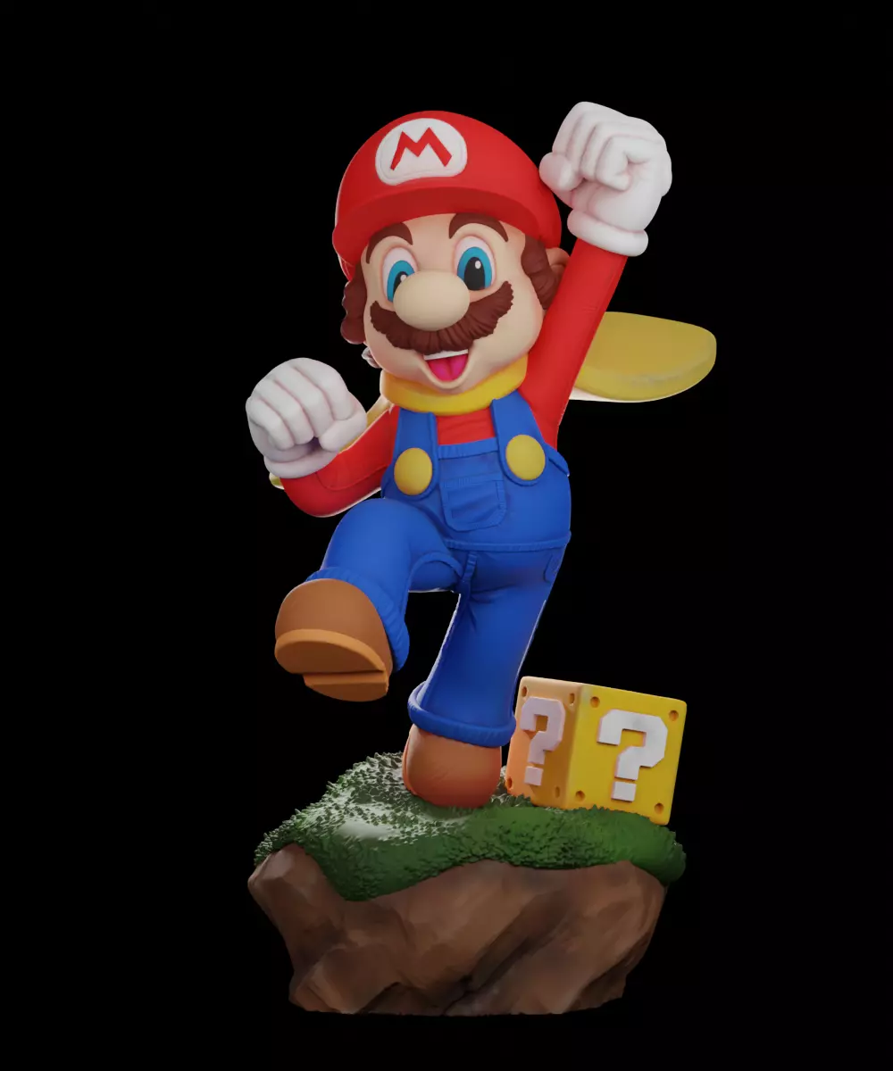 Super Mario 3D print model