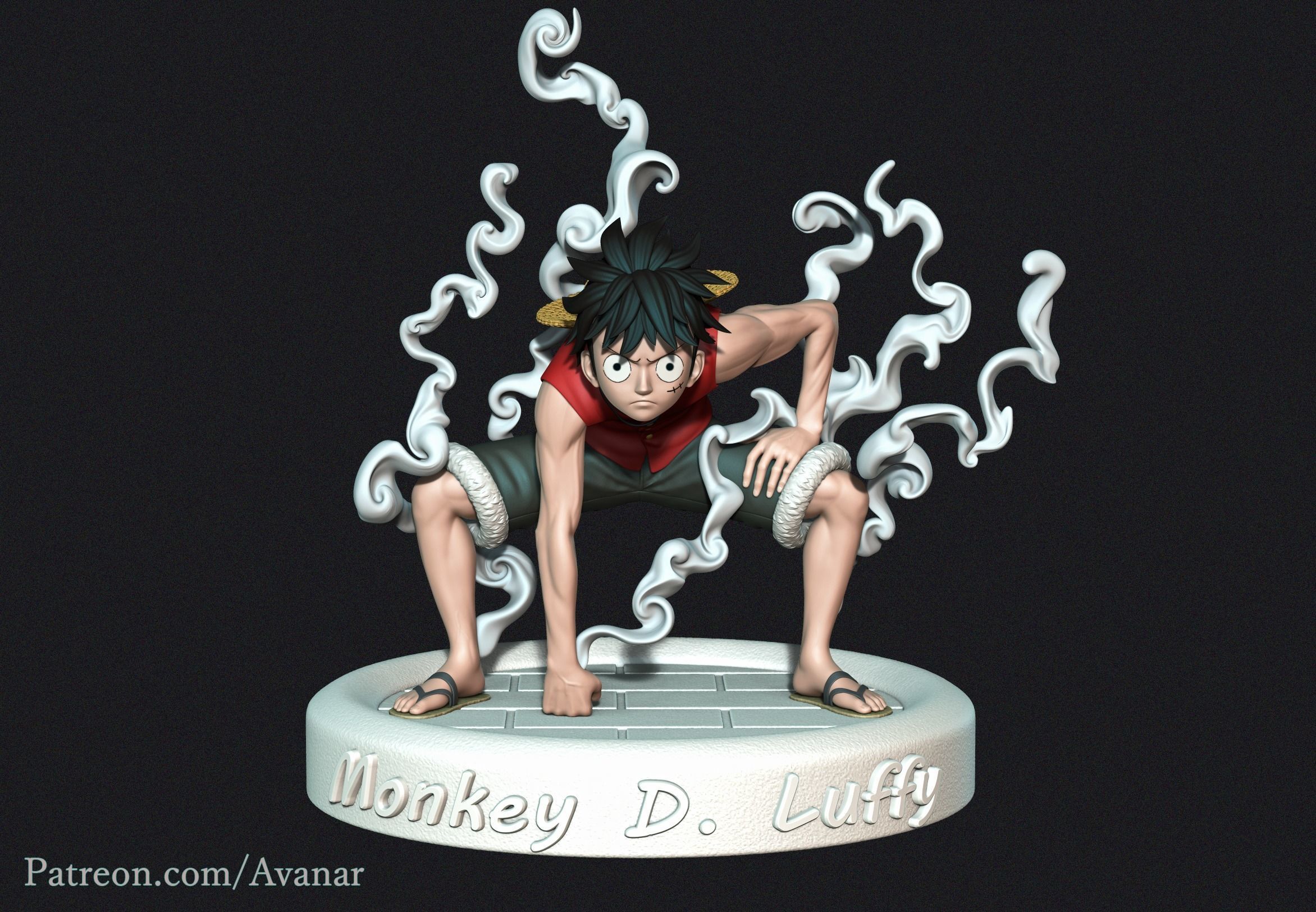 action figure luffy gear 2