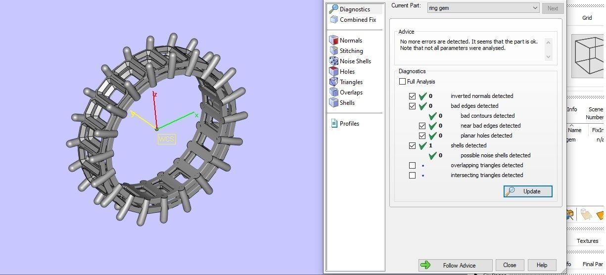 Eternity Band diamond rings 3D print model 3D print model_12