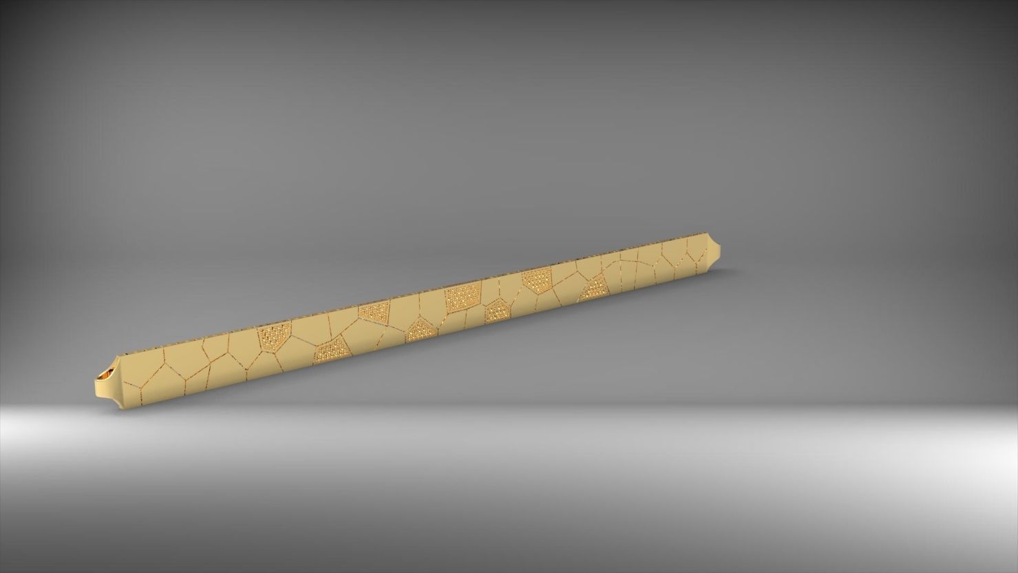 asimetrik 3d zincir bileklik 3D print model_4