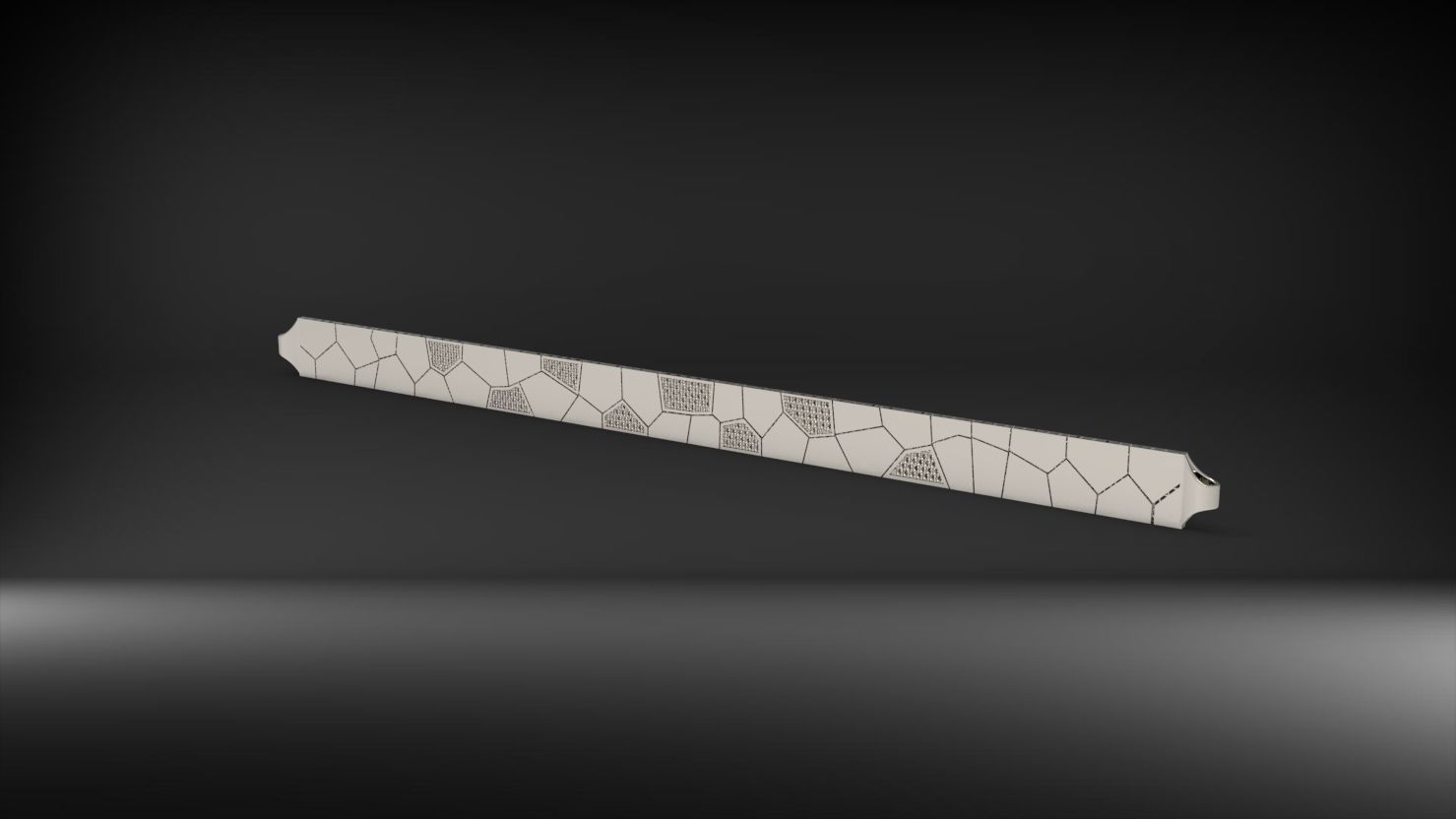 asimetrik 3d zincir bileklik 3D print model_13