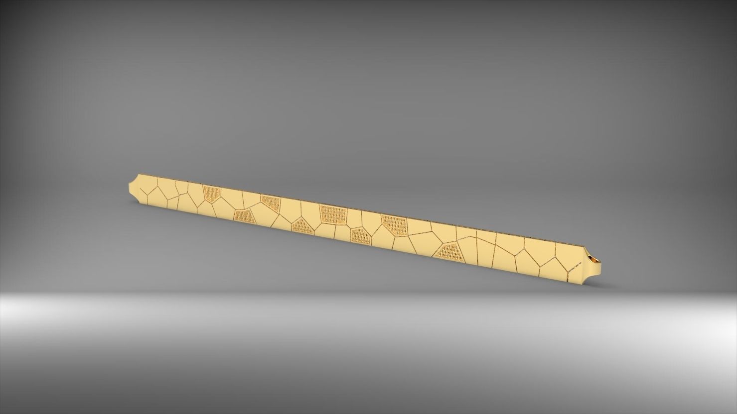 asimetrik 3d zincir bileklik 3D print model_12