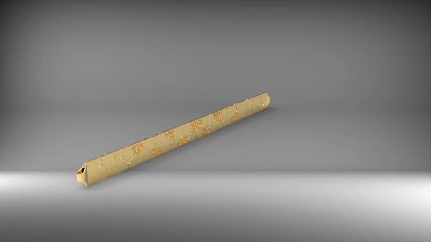 asimetrik 3d zincir bileklik 3D print model_0