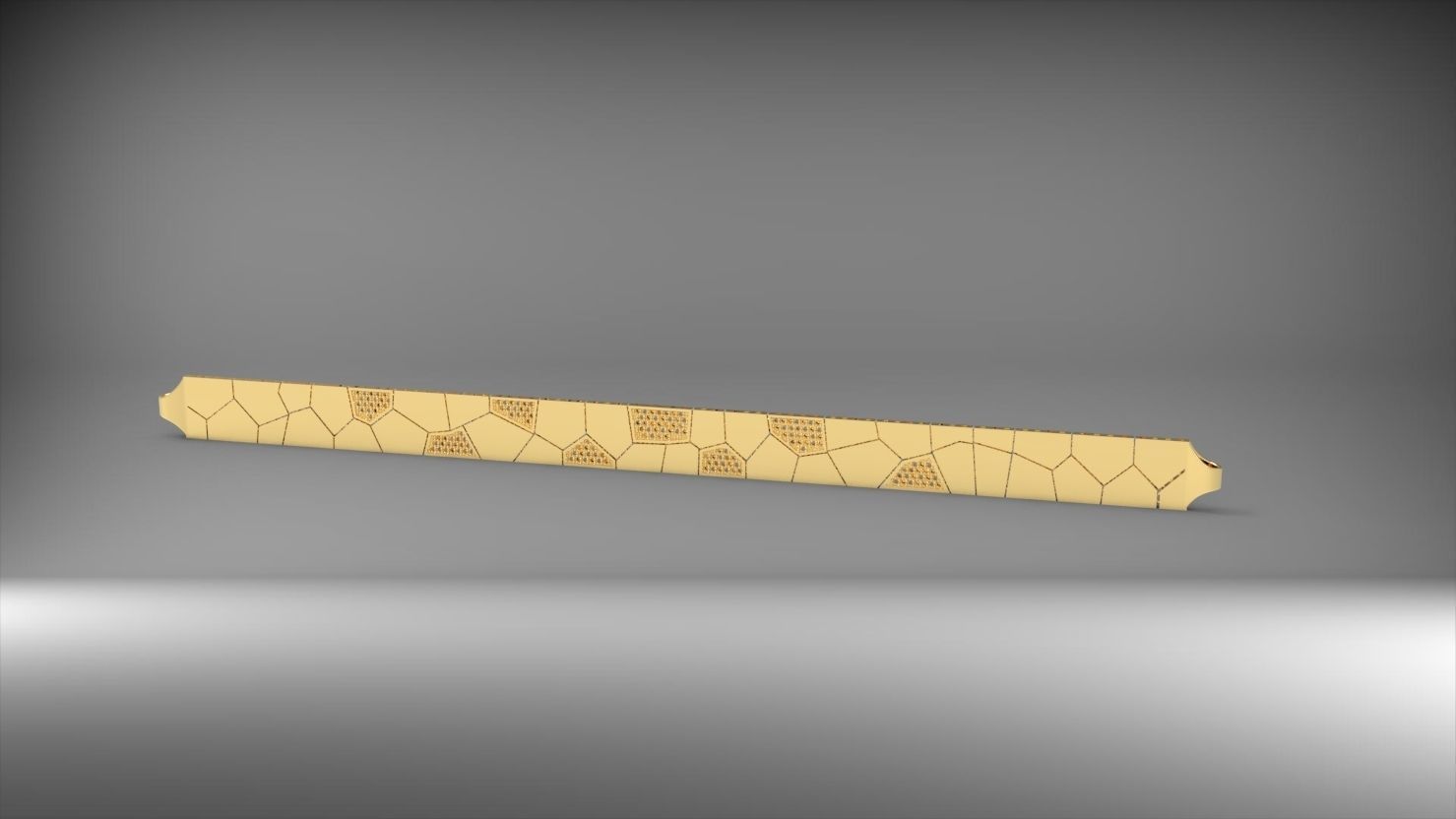 asimetrik 3d zincir bileklik 3D print model_10