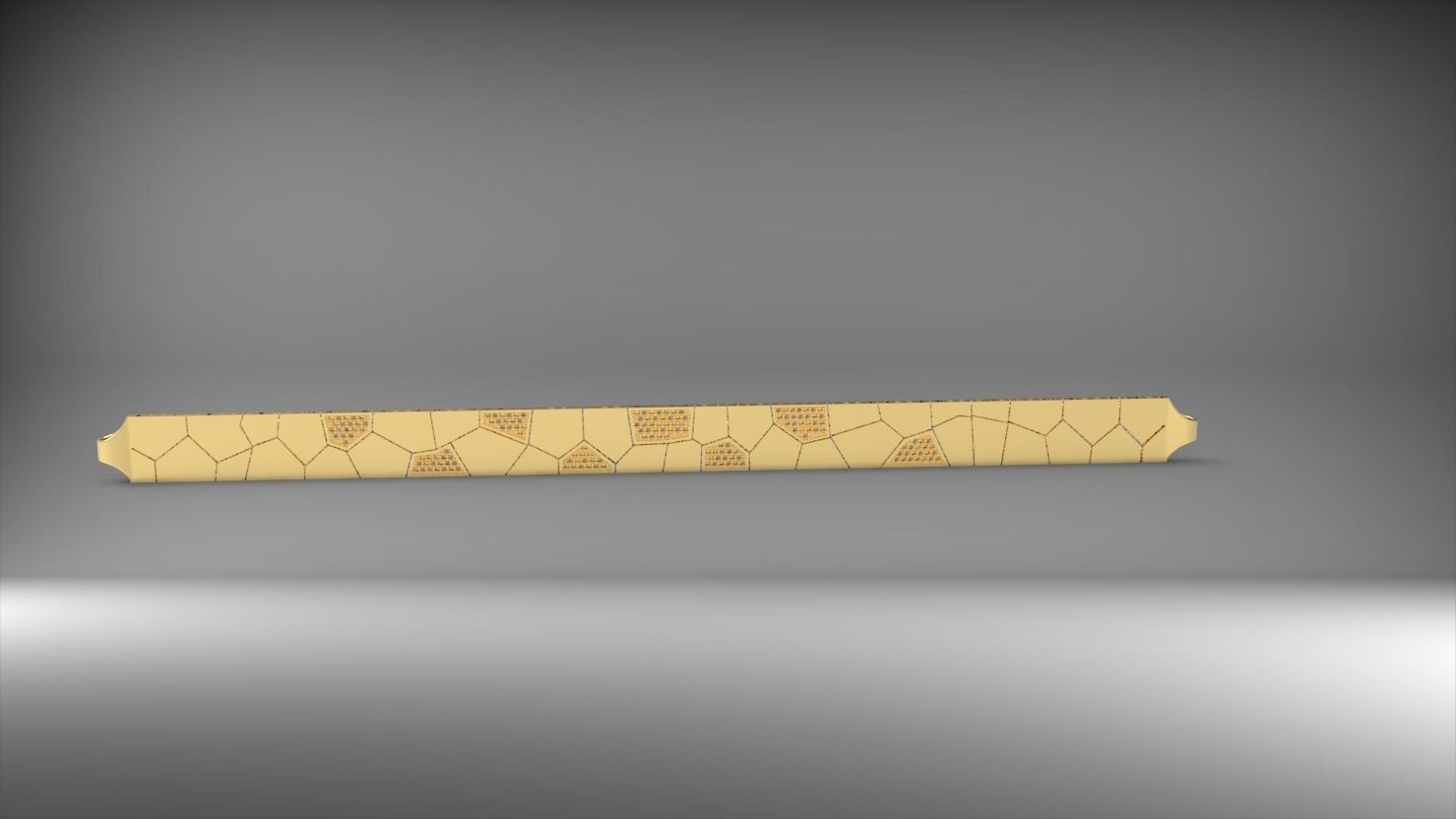 asimetrik 3d zincir bileklik 3D print model_8