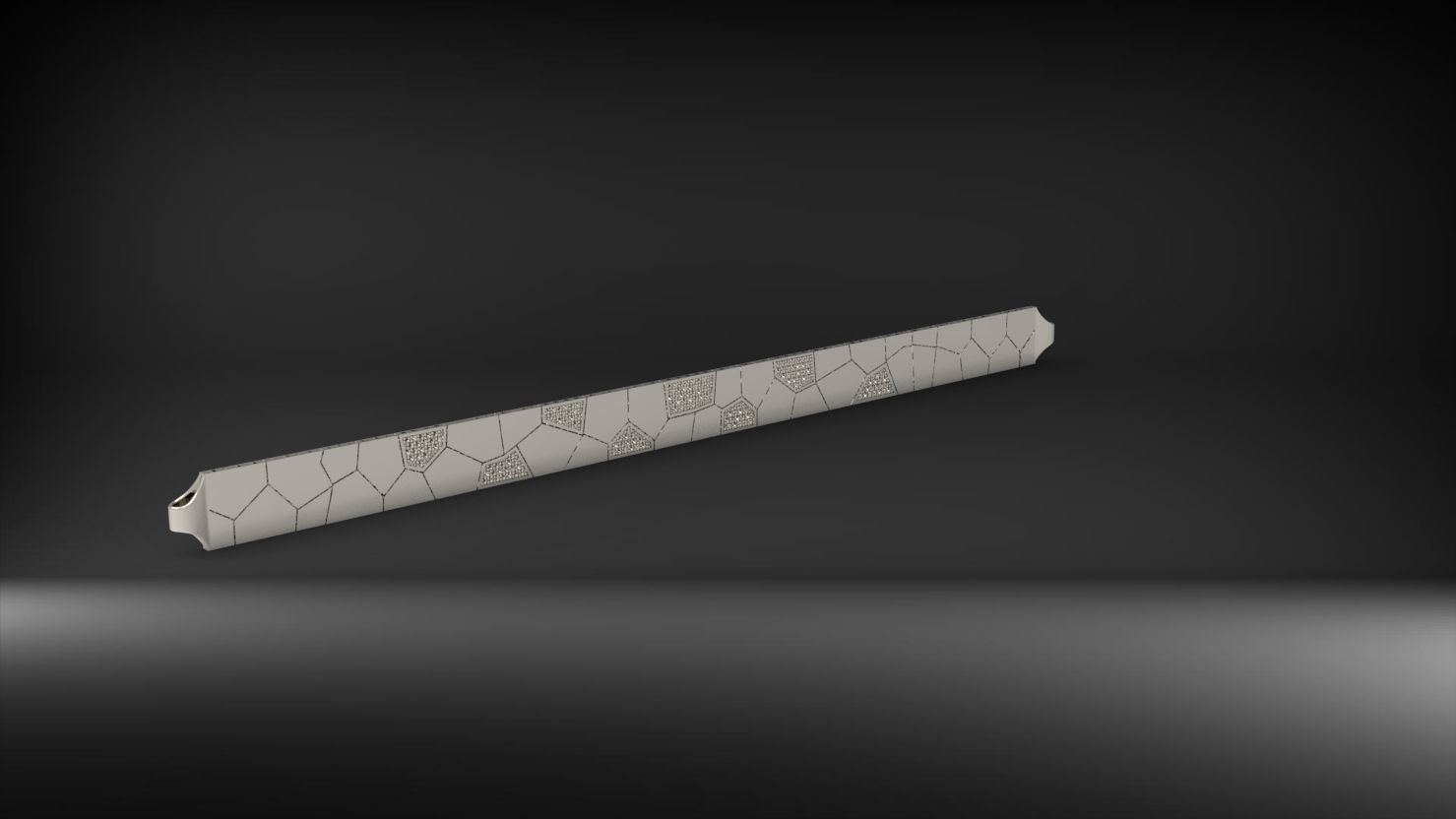 asimetrik 3d zincir bileklik 3D print model_5