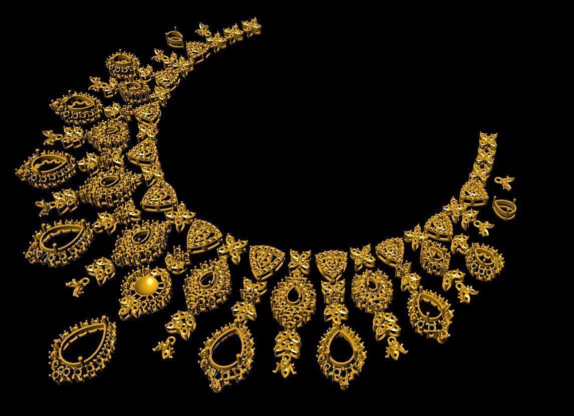 Necklace Set 3D print model 3D print model_6