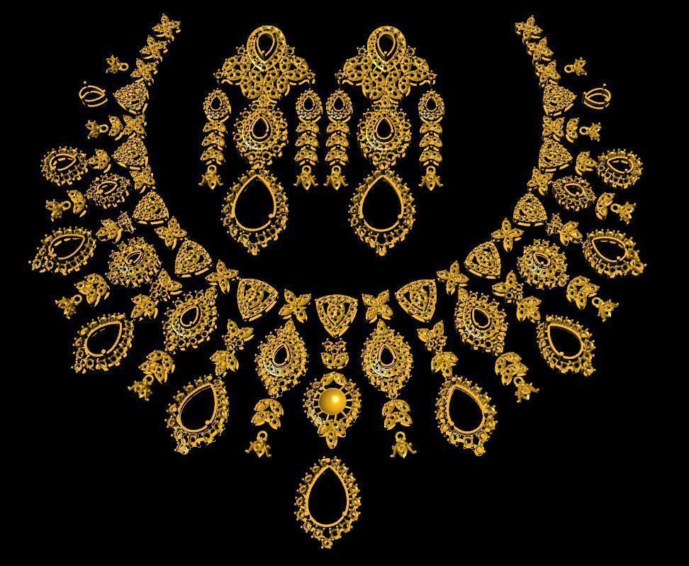 Necklace Set 3D print model 3D print model_5