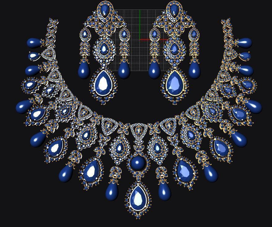 Necklace Set 3D print model 3D print model_2