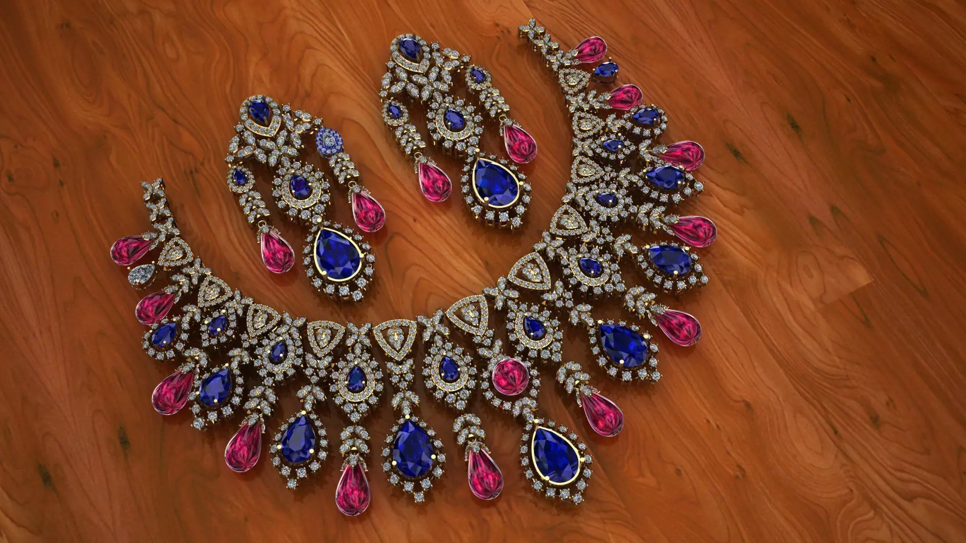 Necklace Set 3D print model 3D print model_0