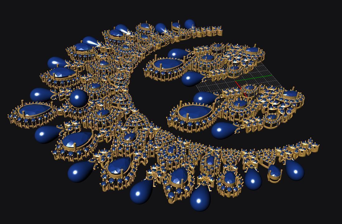 Necklace Set 3D print model 3D print model_1