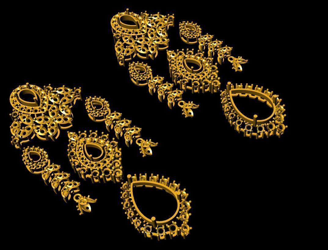 Necklace Set 3D print model 3D print model_7